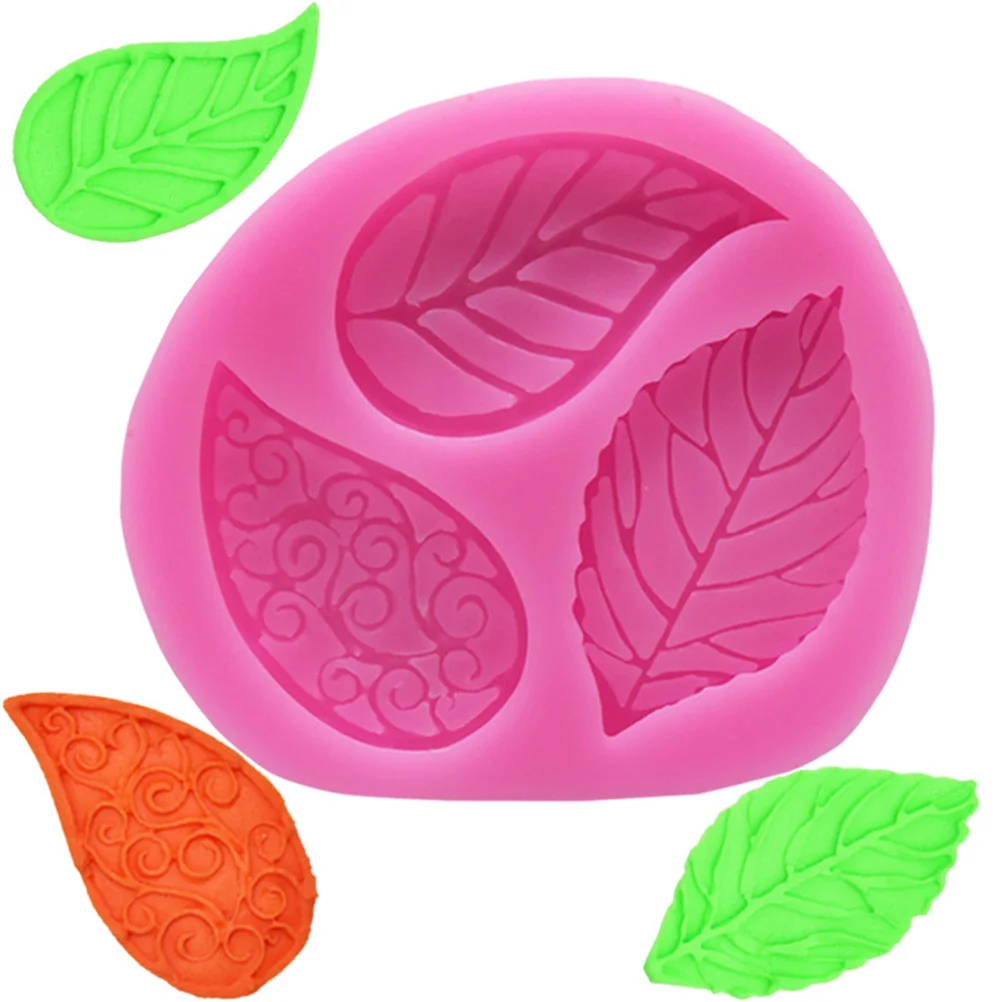 

Leaves Silicone Cake Mold Non-Stick Fondant Mold for DIY Chocolate Jelly Candy Sugarcraft Baking Silicone Fondant Molds