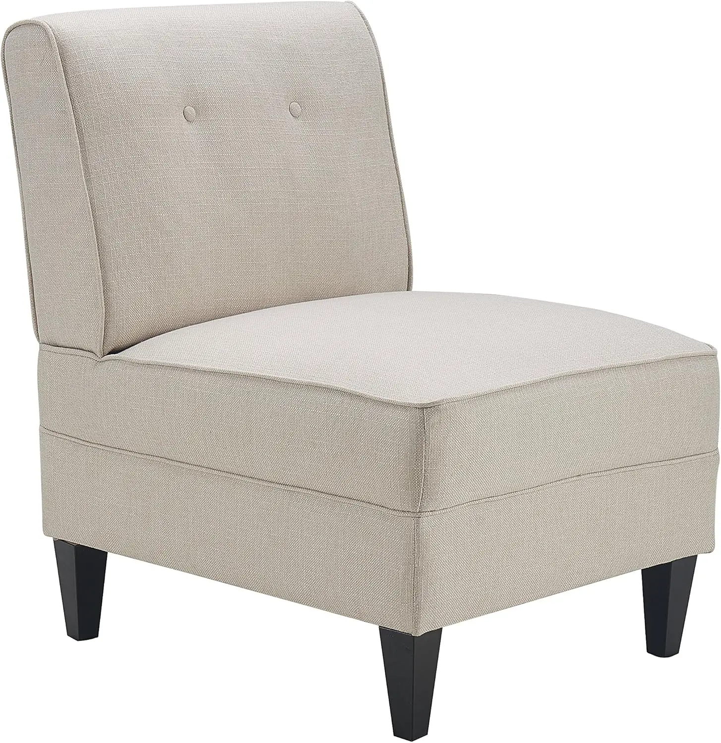 Serta Copenhagen Accent Chair Button Tufted Backrest, Sinuous Spring Seat Cushion, Rubberwood Legs, Upholstery For Living Room,