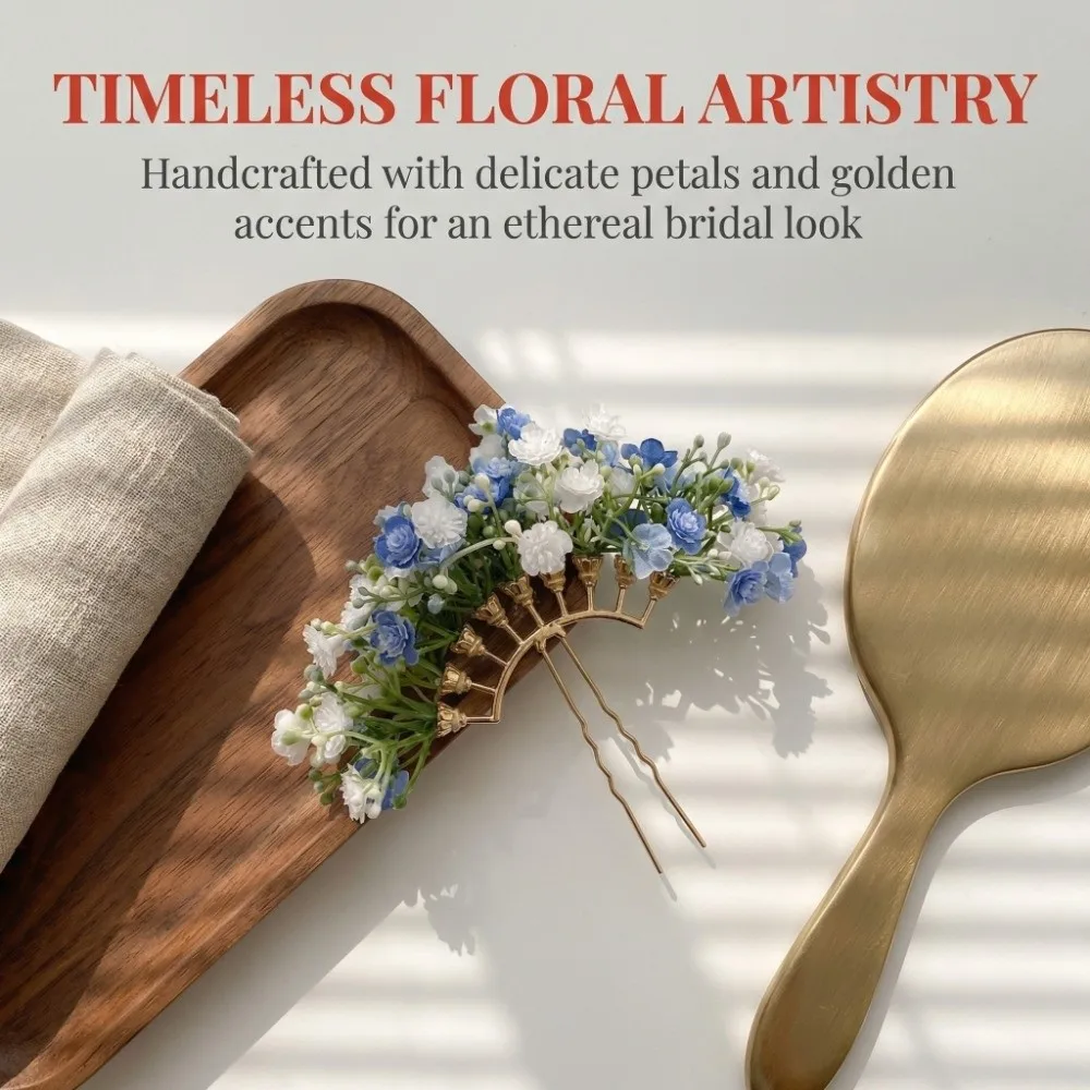 

Fashion U-shaped Starry Sky Flower Hiar Stick Bohemian Fairy Thai Hairpin Chinese Style Simulation Flower Bride Side Clip Daily