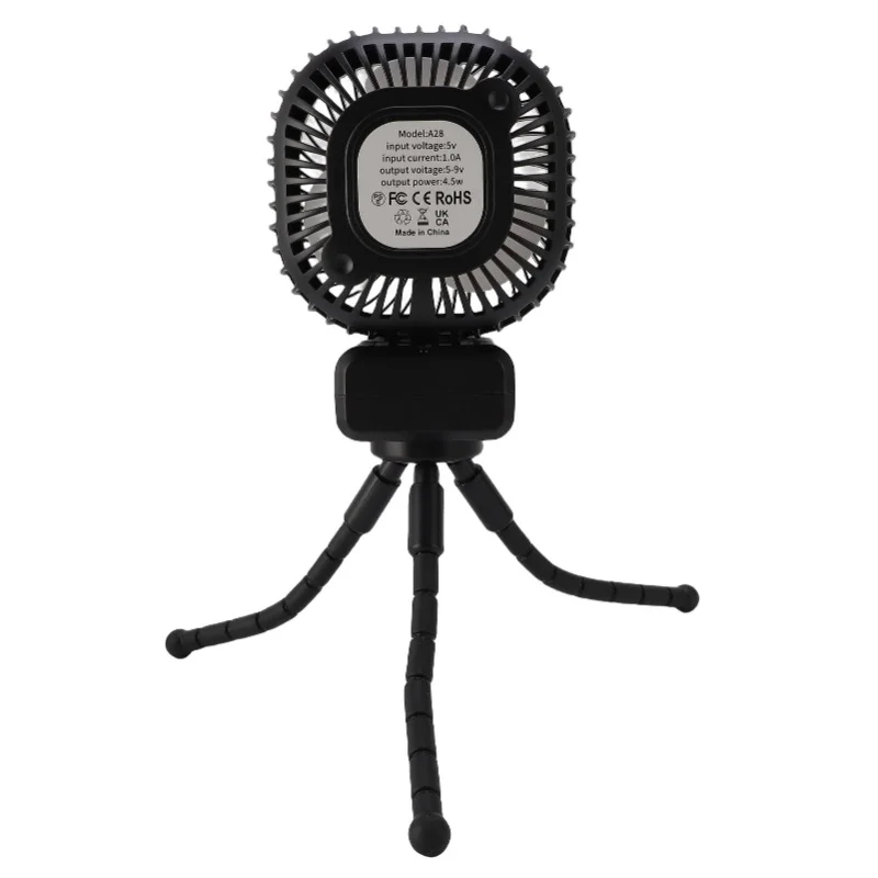 

Stroller Fan 3 Speed Flexible Tripod Portable Fan Auto Oscillation Night Light