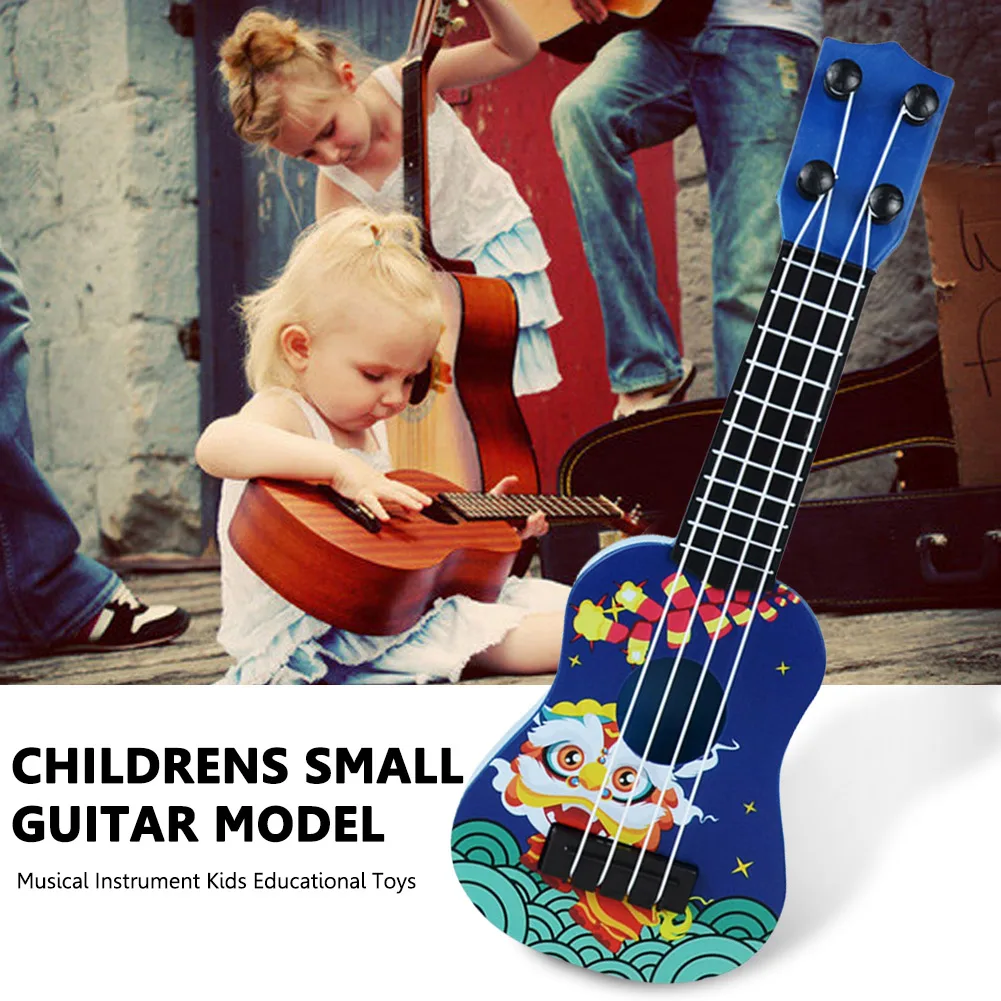 Kids mini Guitarra Soprano Ukuleles 4 Strings Beginners Children Early Education Toys Learning Guitar Musical Gifts Instruments