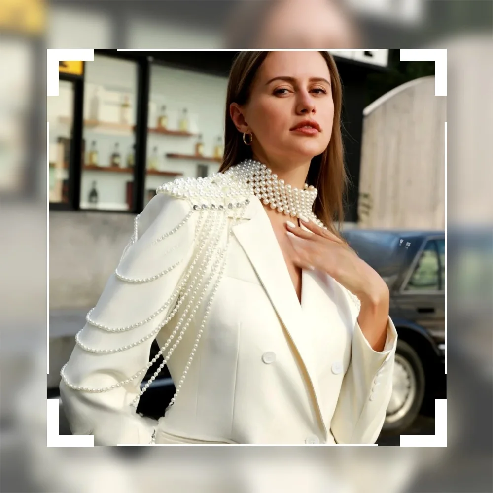 Body Jewelry Europe And The United States Fashion Totally Hand-made Multi-layer Shawl Sexy Pearl Skirt Chain Night Club Party