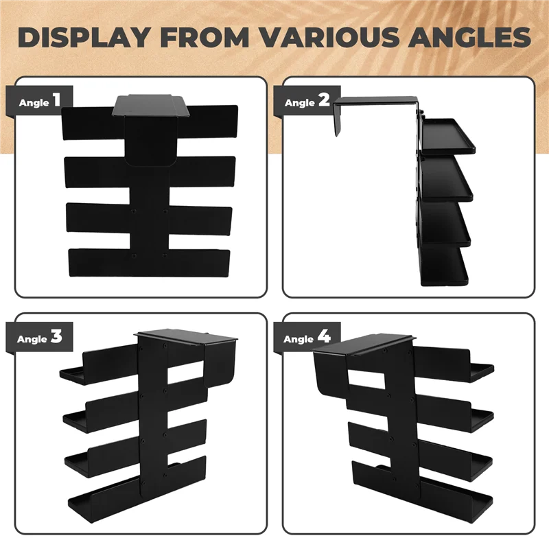 

MOPHE-для Ninja Thirsti, совместимый с боковым креплением, 4-х уровневый органайзер для ароматических капель воды, компактный контейнер для хранения ароматизаторов