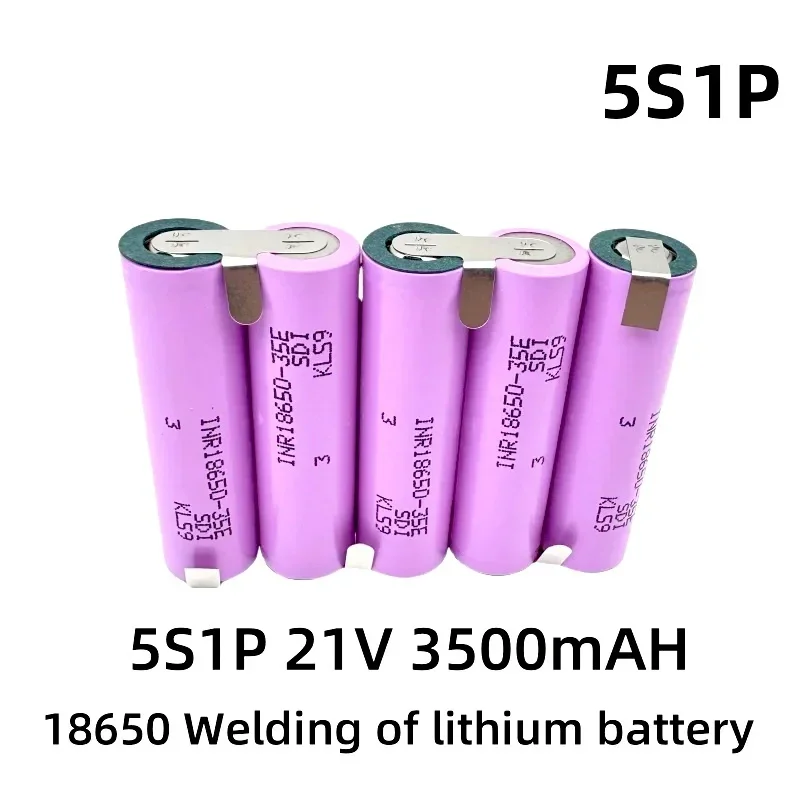 35E 18650 21V 5S4P 14000mAh 5S3P 10500mAh 5S1P 3500mAh 5S2P 7000mAh 18V 21V do wkrętarki akumulator spawalniczy