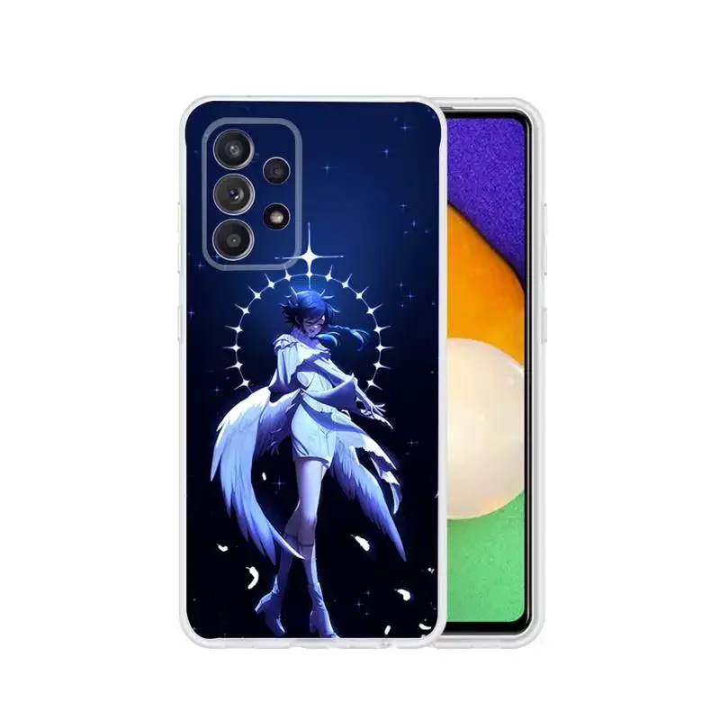 G-Genshin Impact Venti Phone Case For Samsung Galaxy S 23 22 21 20 10 9 8 7 6 Plus Ultra 5G Edge lite Transparent Soft Cover