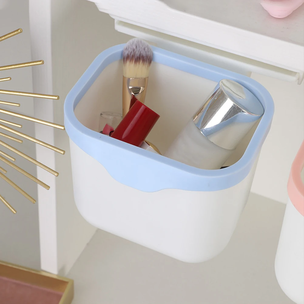 

Drawer Type Waste Bin Under Table Small Plastic Garbage Basket Trash Can Household Container Environmentally Friendly Simple