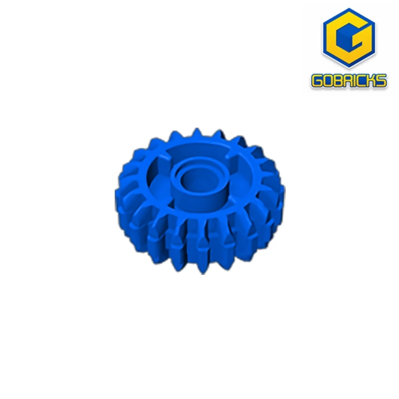 Gobricks GDS-1497 Technical Gear 20 Tooth Double Bevel with Clutch on Both Sides compatible with lego 35185