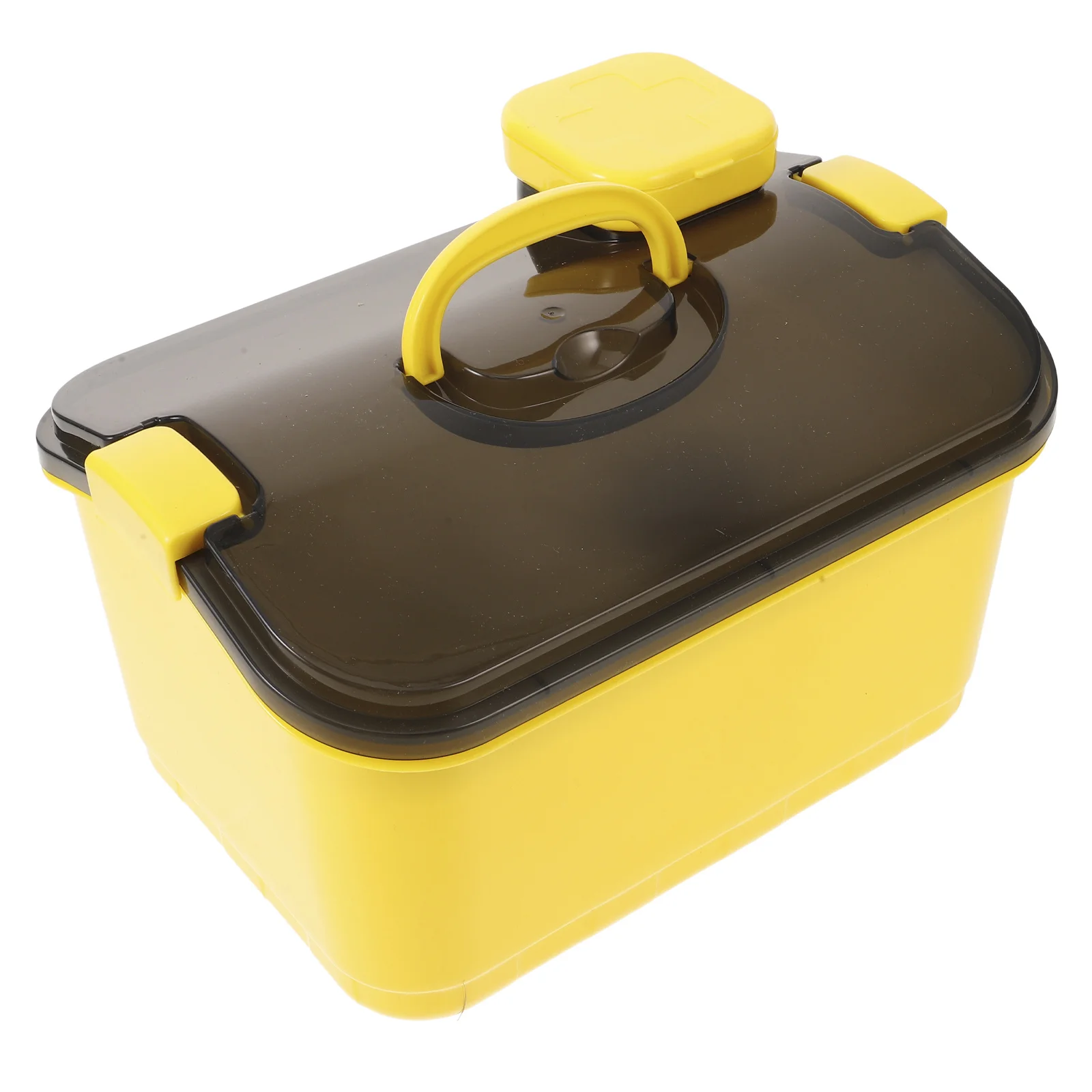 صندوق تنظيم الأدوية البلاستيكي بطبقة مزدوجة، حقيبة تخزين للإسعافات الأولية، حاوية أدوية محمولة ذات سعة كبيرة، طب في حالات الطوارئ #1