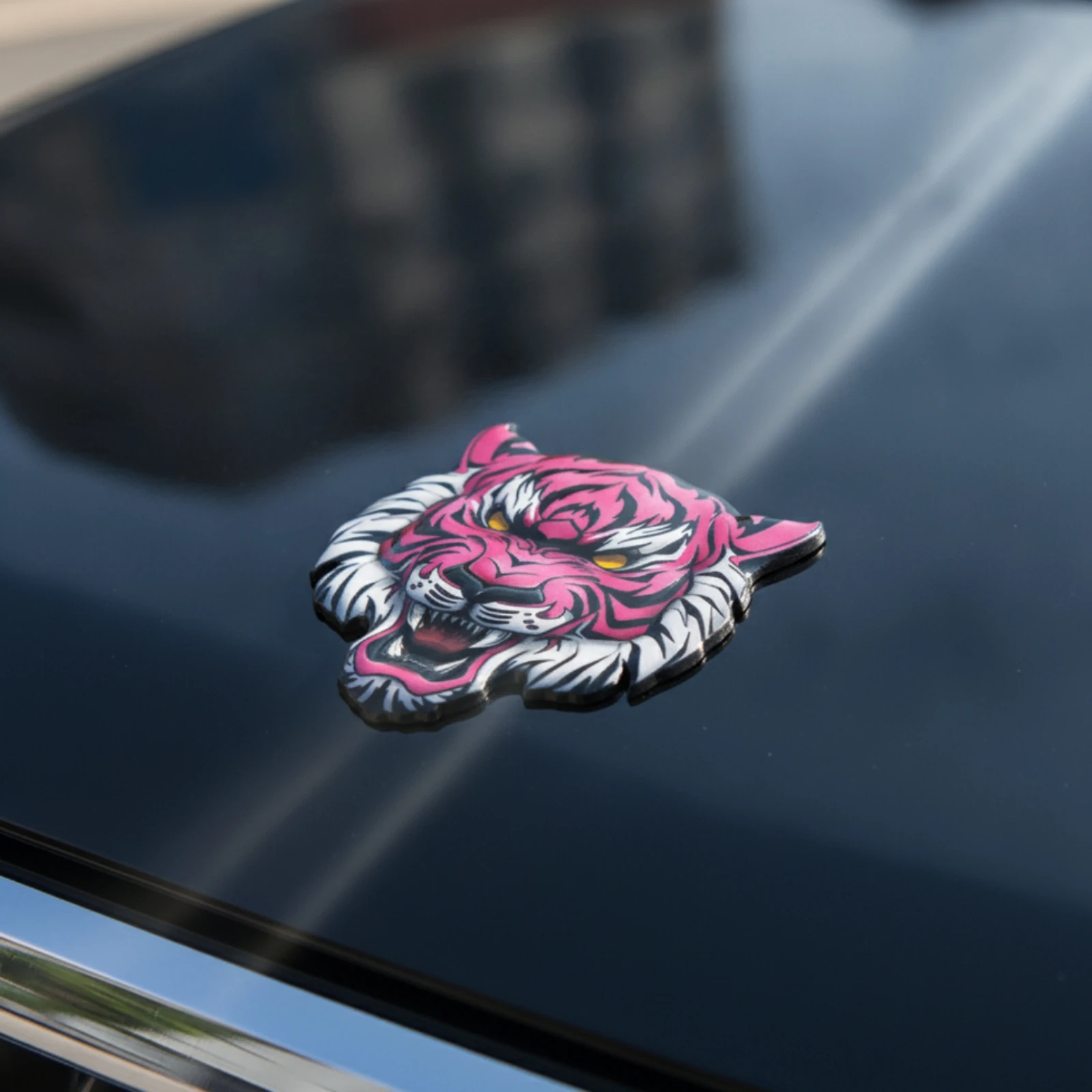 Tiger Head Emblem Metal-Style Tiger Head Badge 3D Aggressive for Fuel Tank