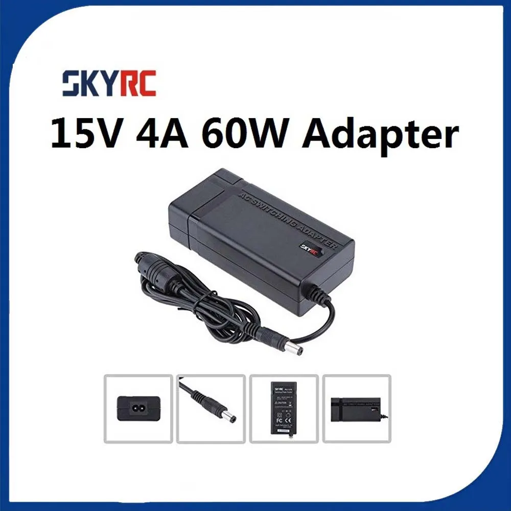 

SKYRC AC Adaptor 15V 4A Power Supply Converter DC for IMAX B6 MINI iMAX B6AC Compatible with EU/UK/AU/US Optional