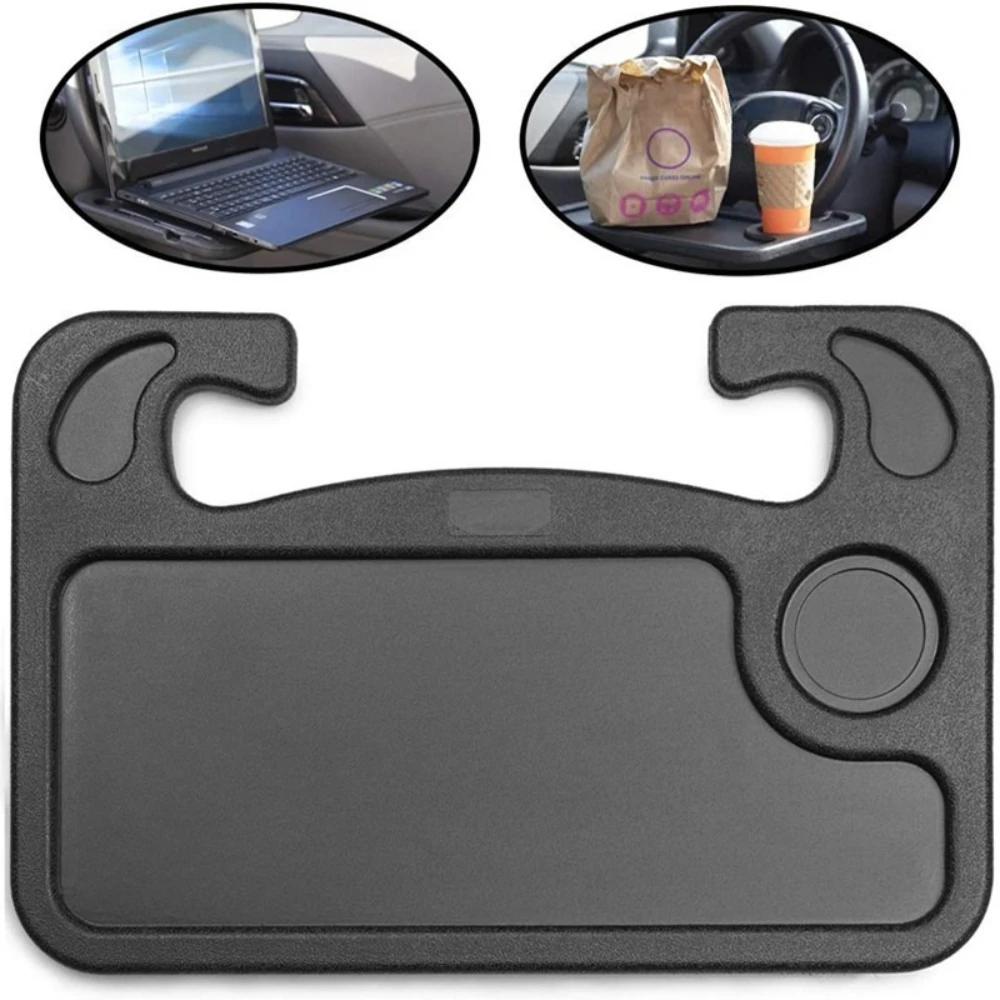 1PC Portable Car Laptop Computer Stand Eat Work Steering Wheel Bracket Tray