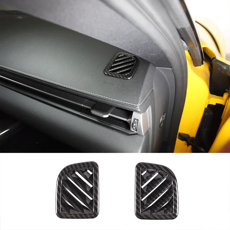 

For 2019-2022 Toyota GR Supra MK5 A90 ABS Carbon Fiber Car Dashboard Air Outlet Frame Cover Sticker Car Interior Accessories