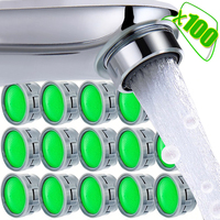 5-100Pcs Splash-Free Faucet Aerators Water-Saving Tap Nozzles Plastic Bubbler Spout Nets Household Bathroom Kitchen Supplies