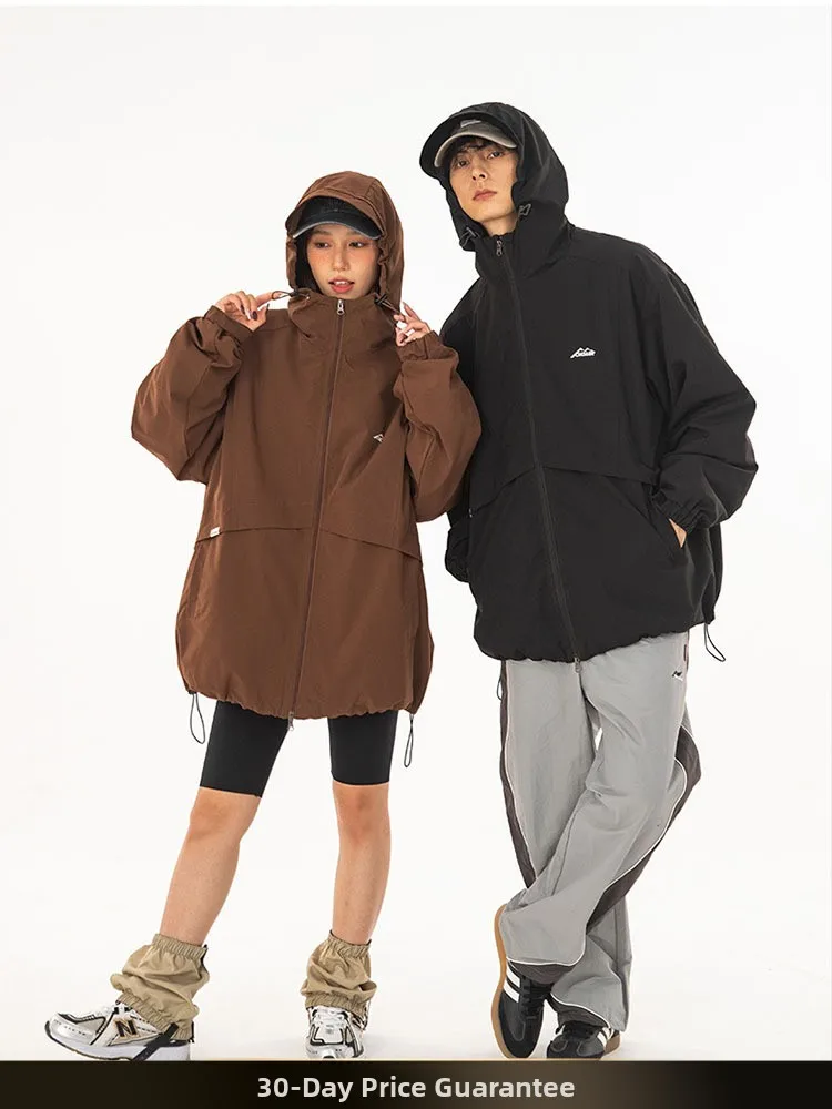 

NTED Winter New Outdoor Tee-in-One Detachable Men's Jaet Couples Sle Windproof Mountain Climbing Suit Loose Fit Polyest...