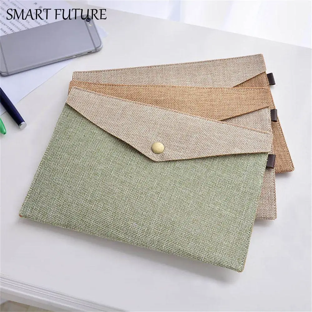 

Capacity School Work Office Stationery Cases Imitation Linen Canvas Folders Organizers File Envelopes File Bags File Folders