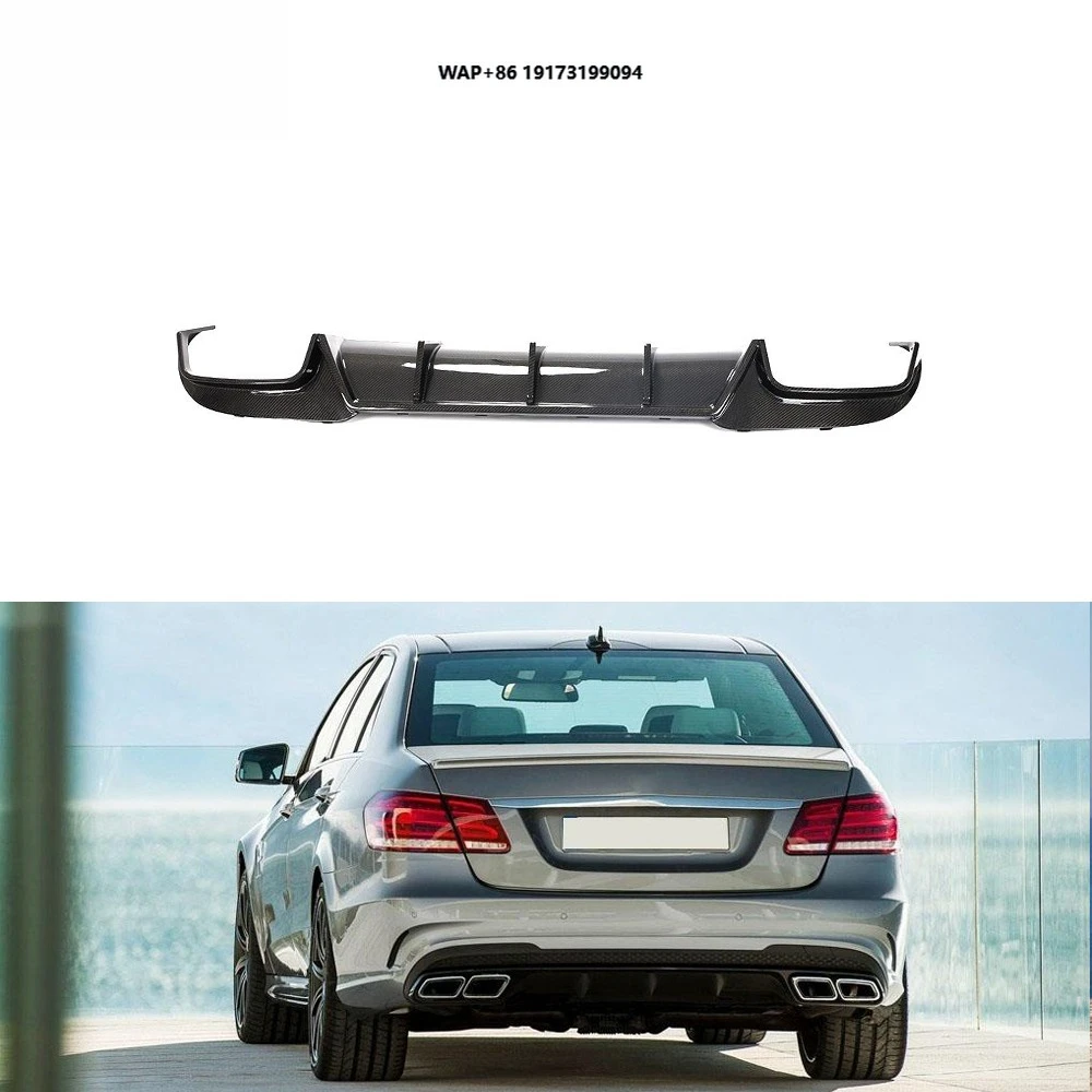 

W212 E63 Rear Lip Diffuser Carbon Fiber for E300 E350 E400 E550 Sport E63 S 13-15