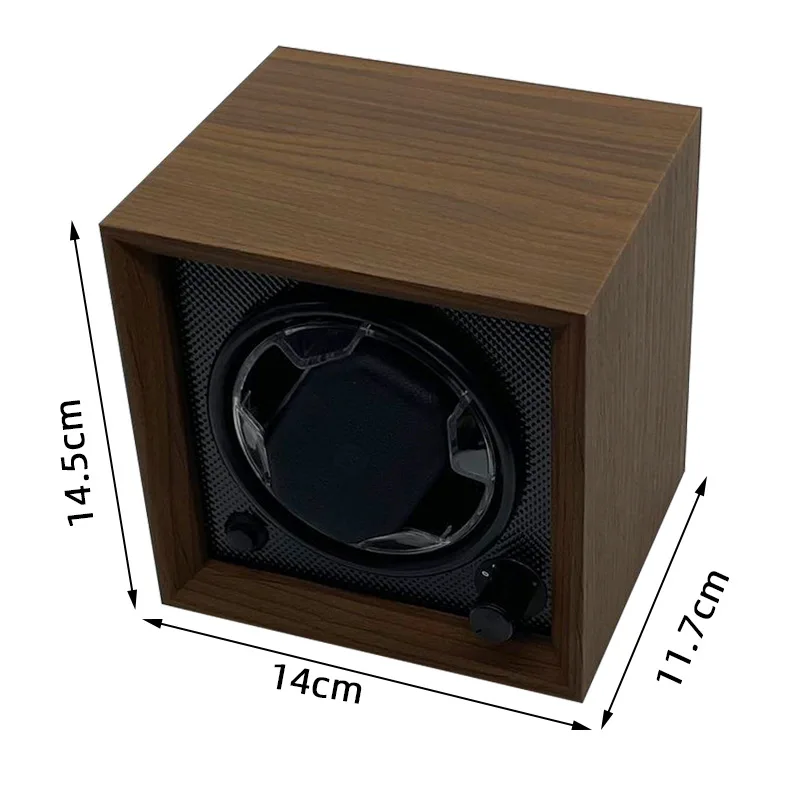 Watch Winder For Automatic Watches, Wooden Automatic Watch Winder Box With Flexible Pillow And LED Atmosphere Lamp Watch Winder