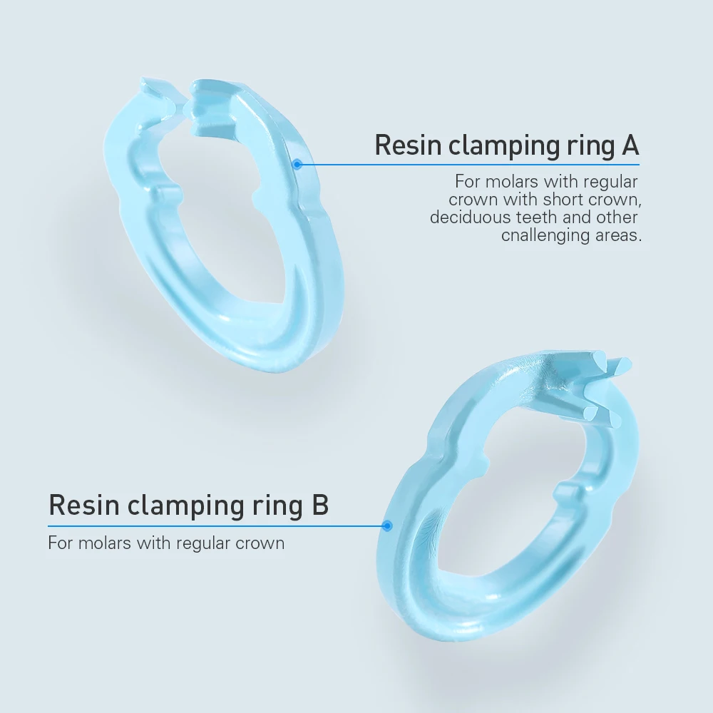 4Pcs Dental Resin Clamping Ring Rubber Dam Clamp Barrier Clip Separator Resin Material Autoclavable 134°C Dentist Lab Instrument