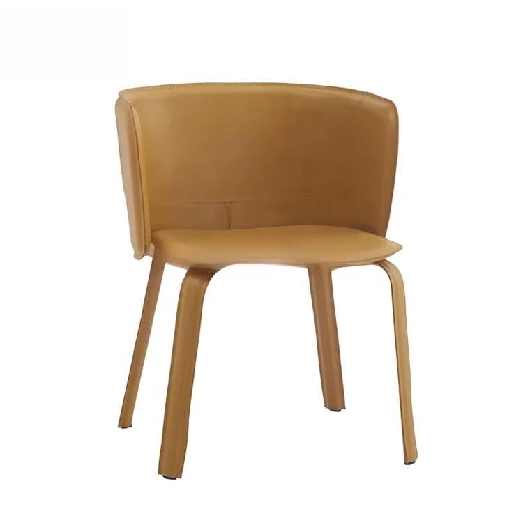 #Italian Light Luxury Dining Chair Modern and Simple Family Dining Room Back Chair