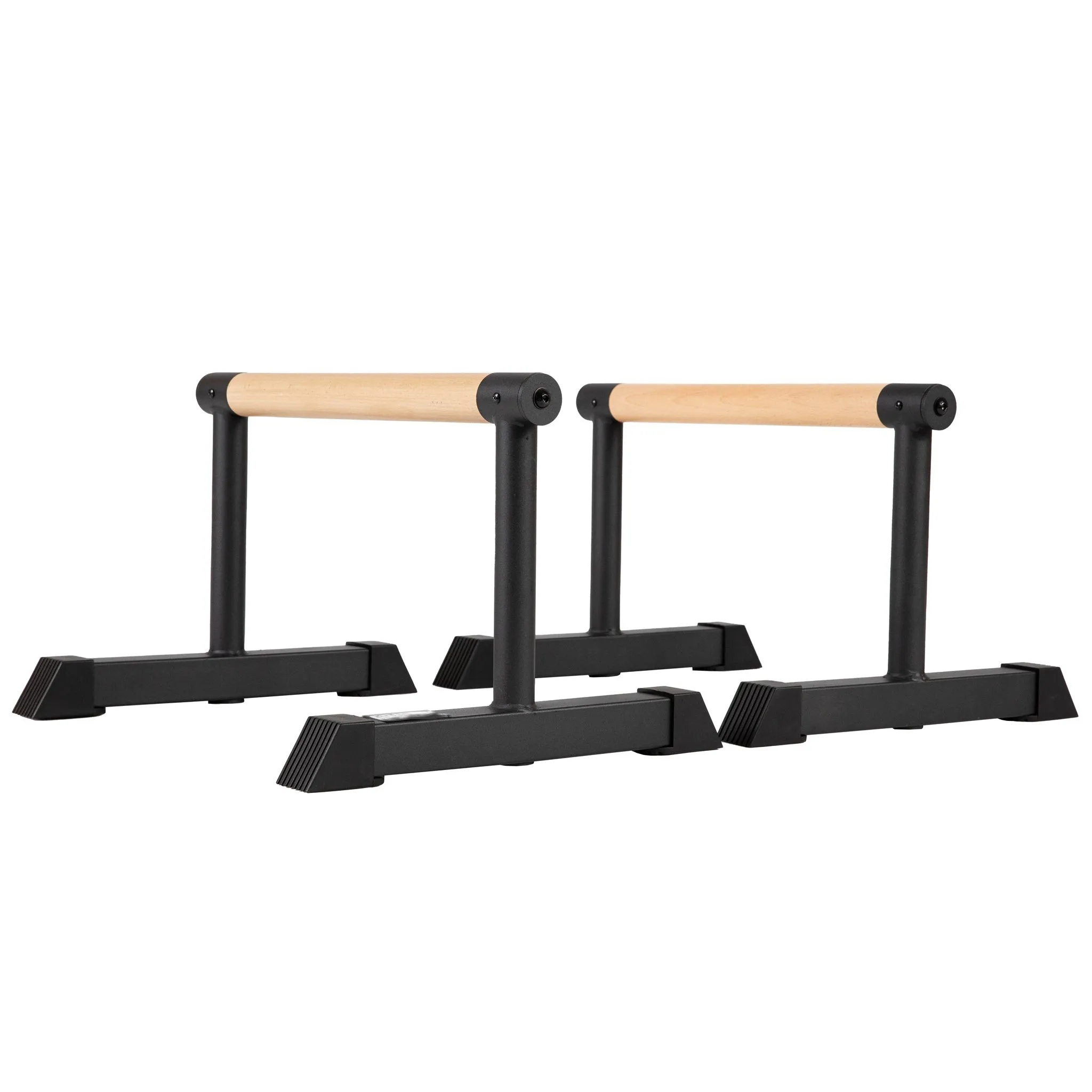 HYBRID  Steel Parallettes Wooden Push Up Stand Dip Bar Equalizer Bar Chin Up Bar Muscle Strength Exercise