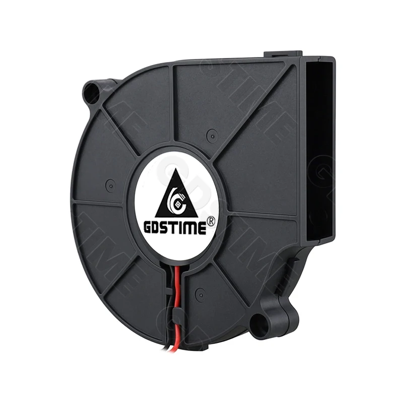 Wentylator Gdstime 70MM, dmuchawa radialna 75MM*15MM, wentylator odśrodkowy 24V 12V 5V DC, wentylator turbo z podwójnym łożyskiem kulkowym 7515 do chłodzenia procesora PC, oczyszczacza powietrza. — zdjęcie produktu 4