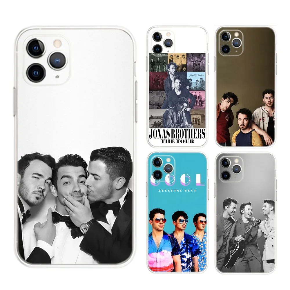 Band J-Jonas B- Brothers Phone Case For iPhone 16,15,14,13,12,Mini,11,Pro,Max,Plus,X,XR,XS,8,SE,2020,Plus Transparent Cover