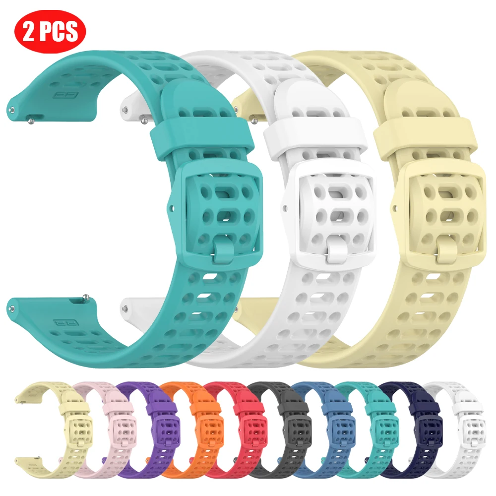 Pulseira esportiva respirável de silicone 22/20mm para SUUNTO VERTICAL 2/RACE 2 S/OCEAN/RUN/9 PEAK PRO/DLC 5 PEAK, acessórios para pulseira inteligente