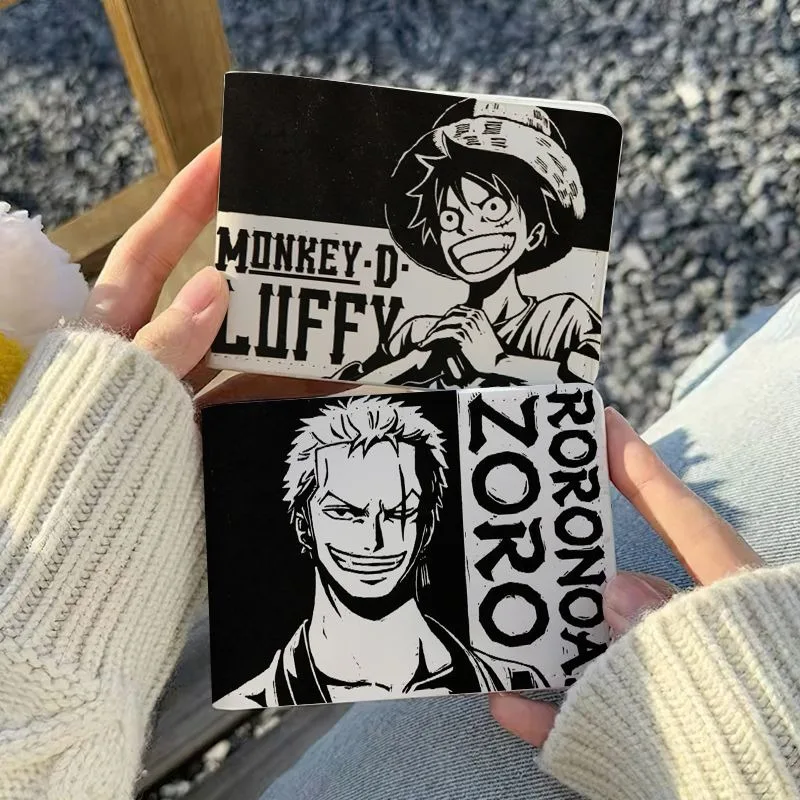 

Bandai One Piece Card Holder Luffy Zoro Anime Character PU Driver's License Credit and Bank Card Protecting Bag Compact Portable