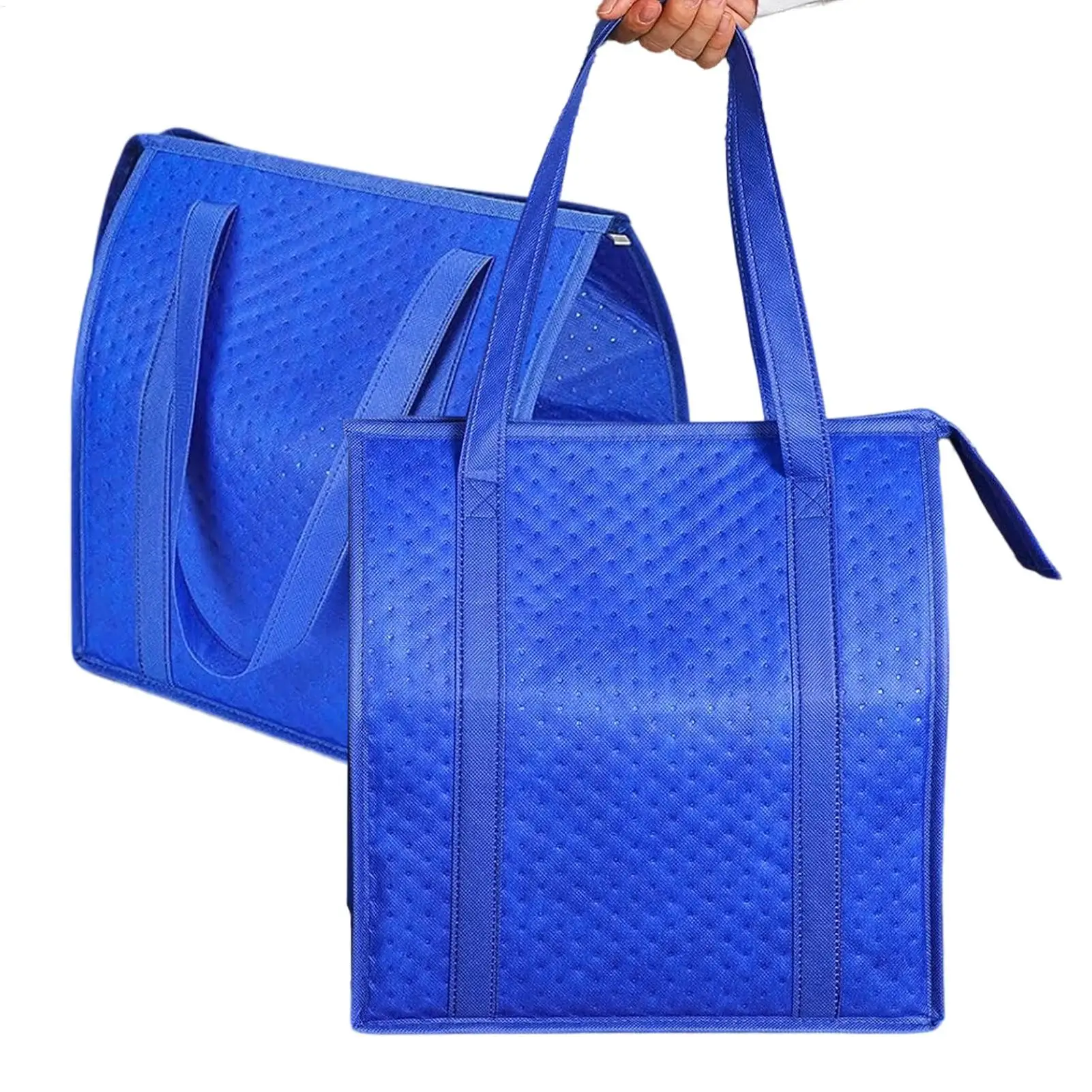 Reusable Shopping Tote BBQ Cooler Aluminum Foil Bag Durable Non-Woven Aluminum Foil Material Shopping Bag