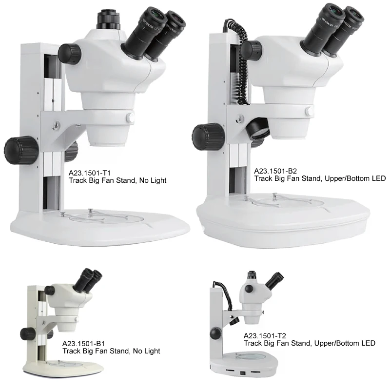 OPTO-EDU A23.1501-T4 8x-50x Stereoscopic Trinocular Zoom Stereo Microscope