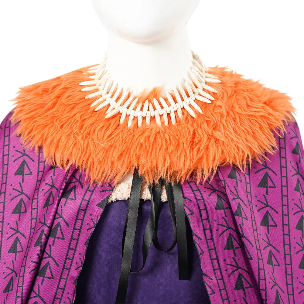 Disfraz de villano Matangi para niños, disfraz de princesa del océano de película de dibujos animados, vestido con capa, trajes con cinturón, traje de fiesta de Halloween para niños