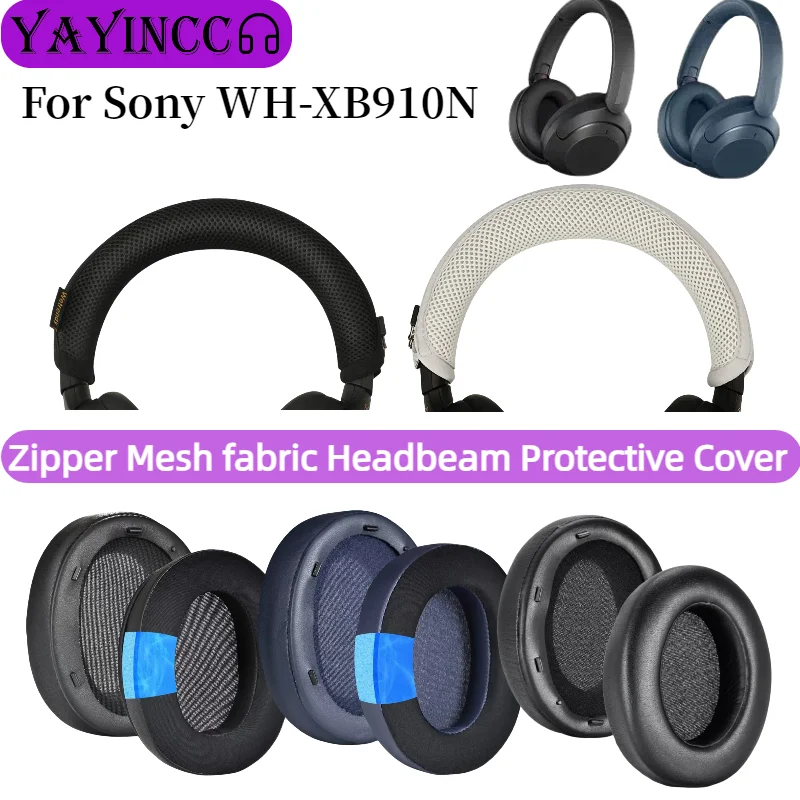 YAYINCC New all inclusive headband protective cover Combo For SONY WH-XB910N wireless Headphones Replacement ear pads earmuffs