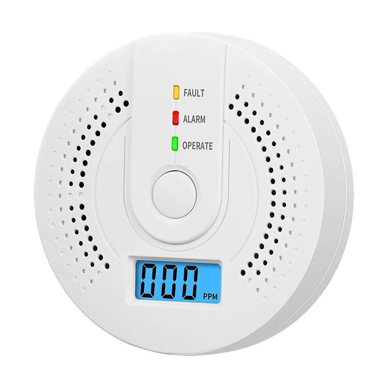 Independent CO Alarm Sensor Carbon Monoxide Alarm Detector High Sensitive Warning LCD Display CO Alarm With UL2034