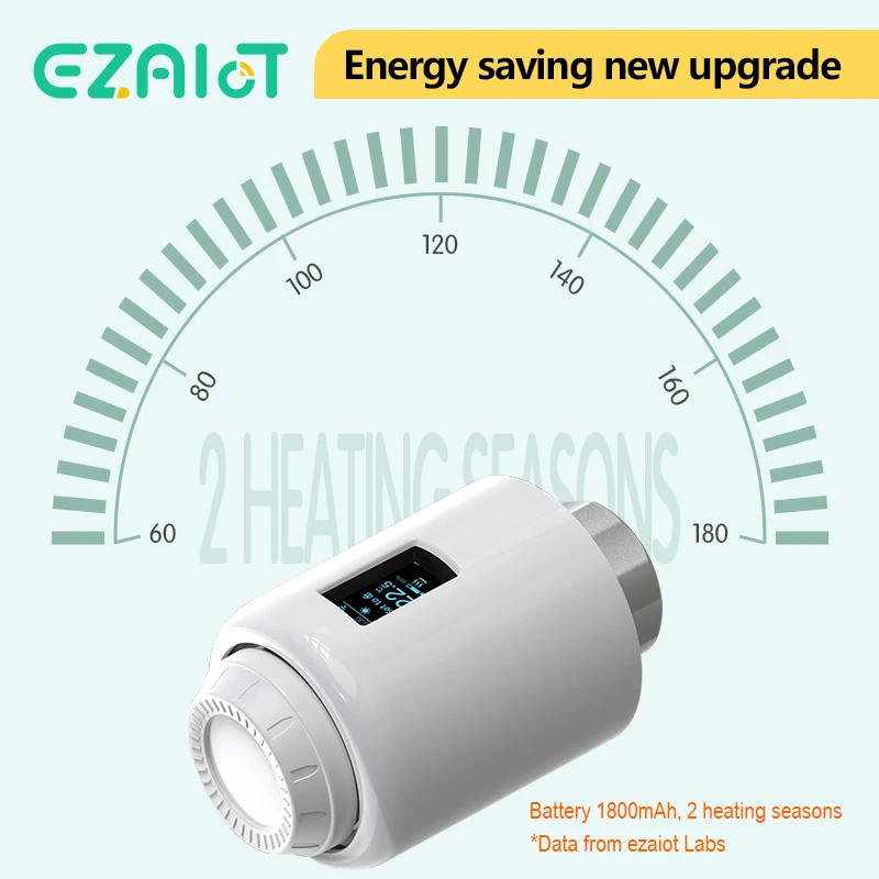 Smart Thermostatic Radiator Valve Actuator Bluetooth TRV Tuya Programmable Heating Temperature Controller Alexa Google Assistant