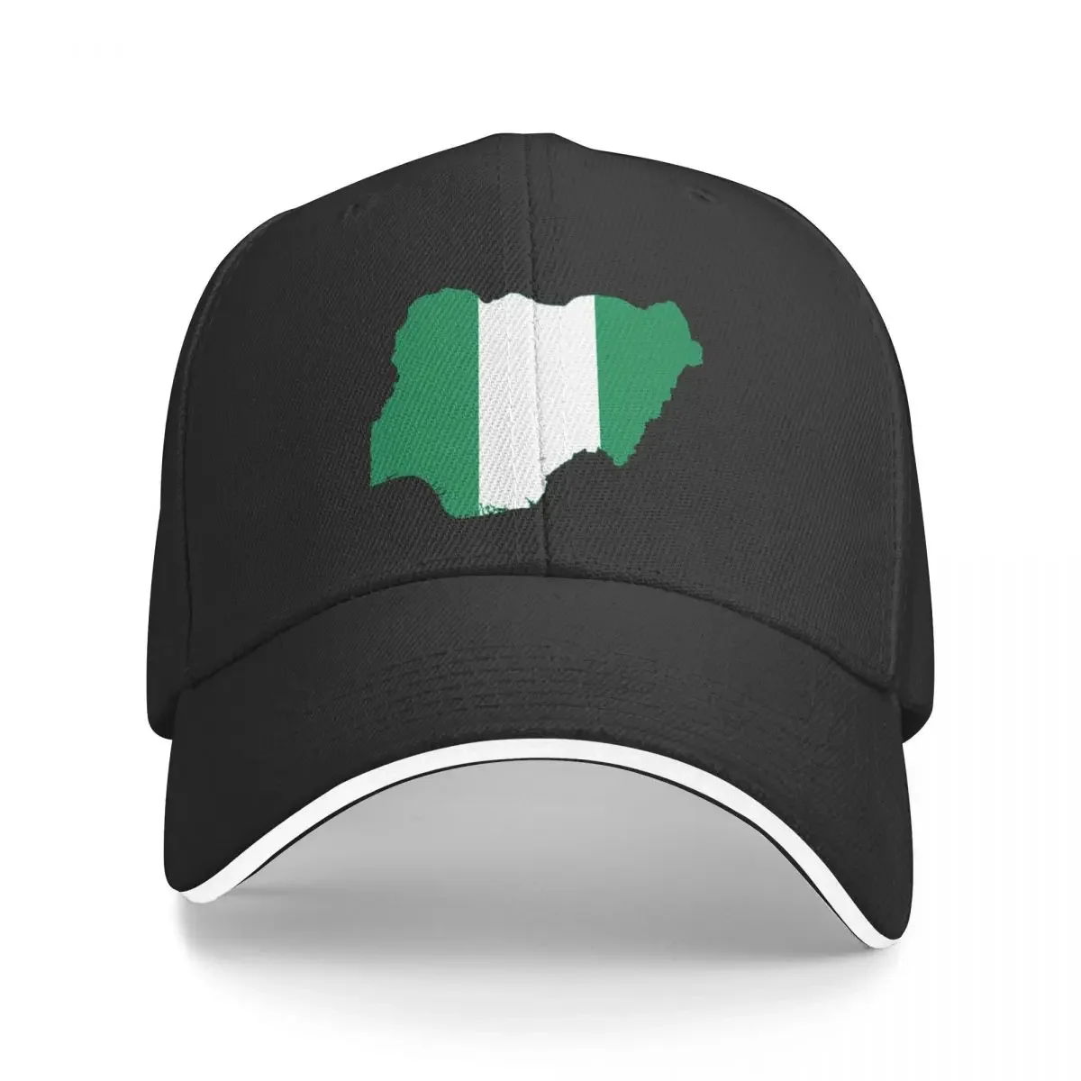 New Flag map of Nigeria Baseball Cap Trucker Hats Big Size Hat Christmas Hats Trucker Hat Cap Men's Women's