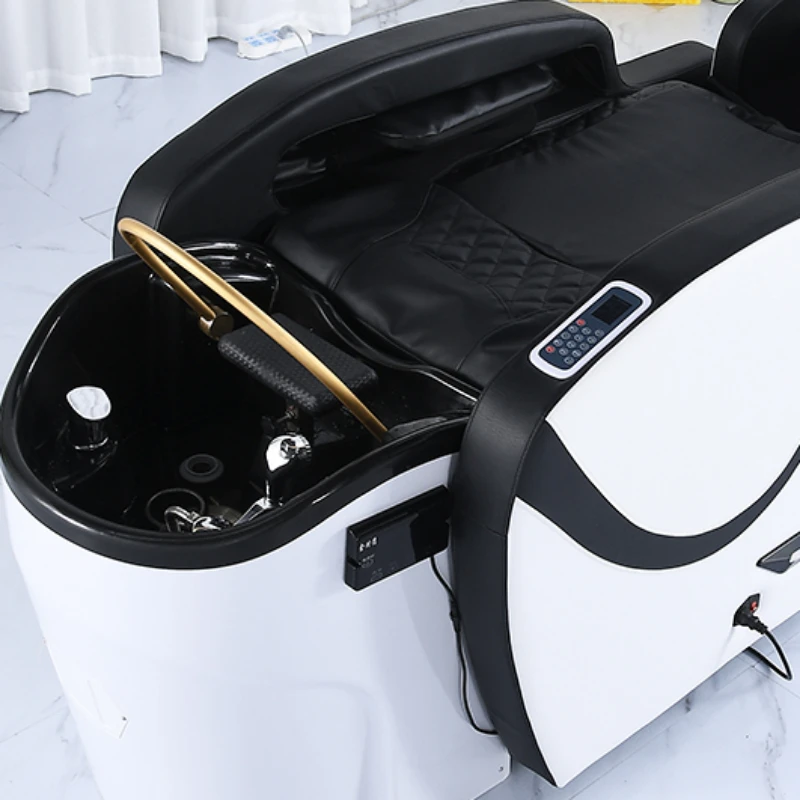 

Hair Spa Equipment Leather Chair Portable Japanese Water Jet Shampoo Backwash Units Pedicure Economic Professional Hairdressing