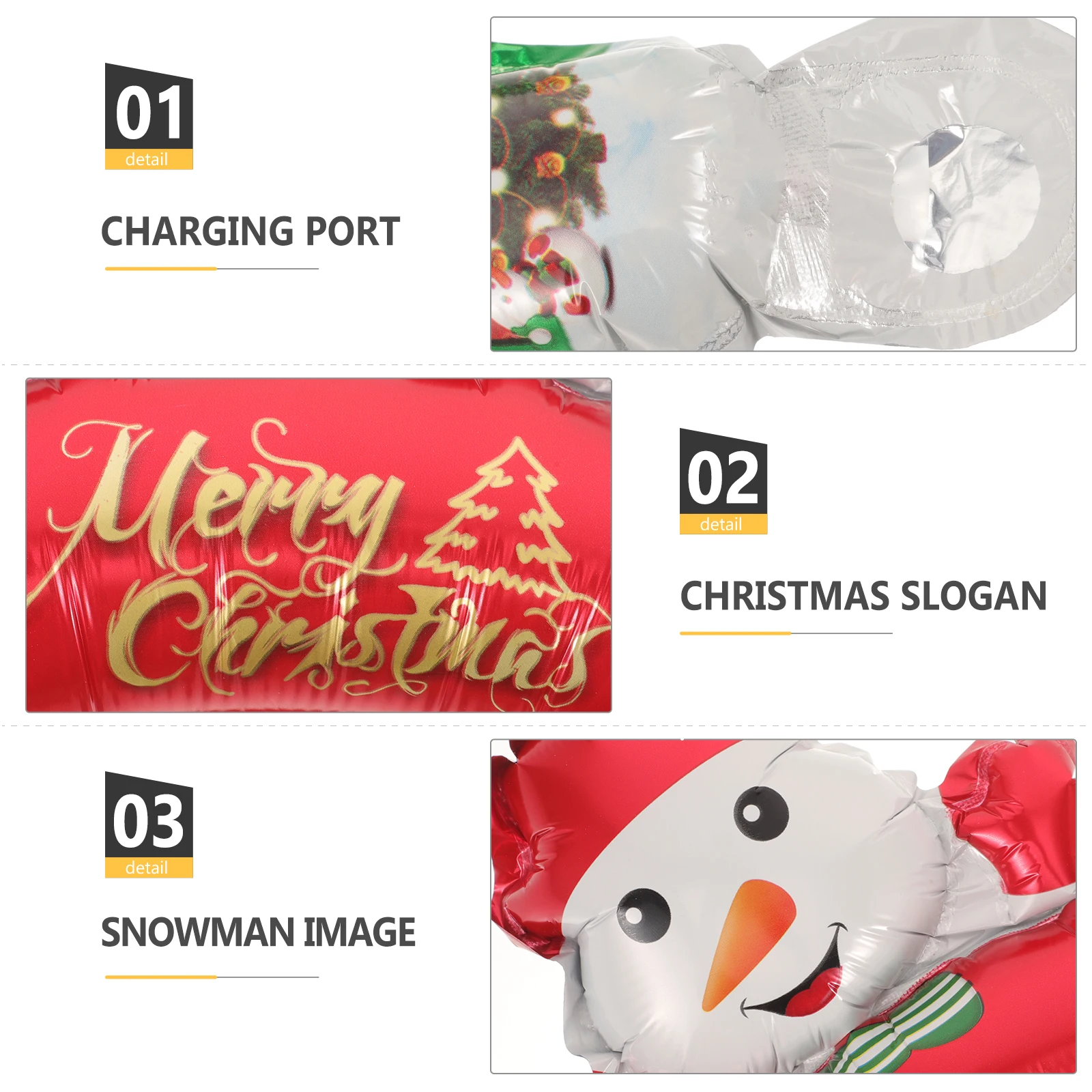 

20Pcs Christmas Inflatable Headbands Balloon Hairbands Photo Props Kids Hair Hoops Mini Balloons