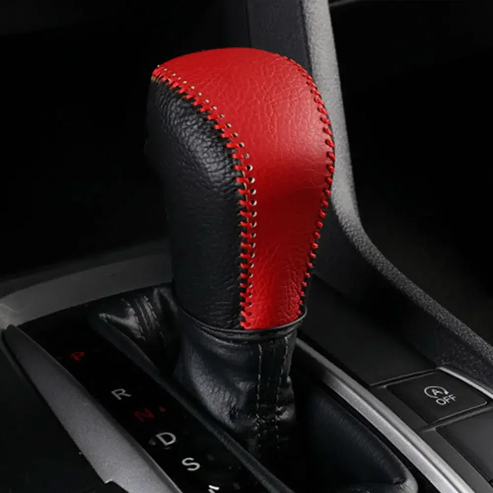 AT Gear Shift Collars for Honda Civic X 10th 2016 2017 2018 2019 2020 2021 Interior Car Gear Head Shift Knob Cover Accessories view 3
