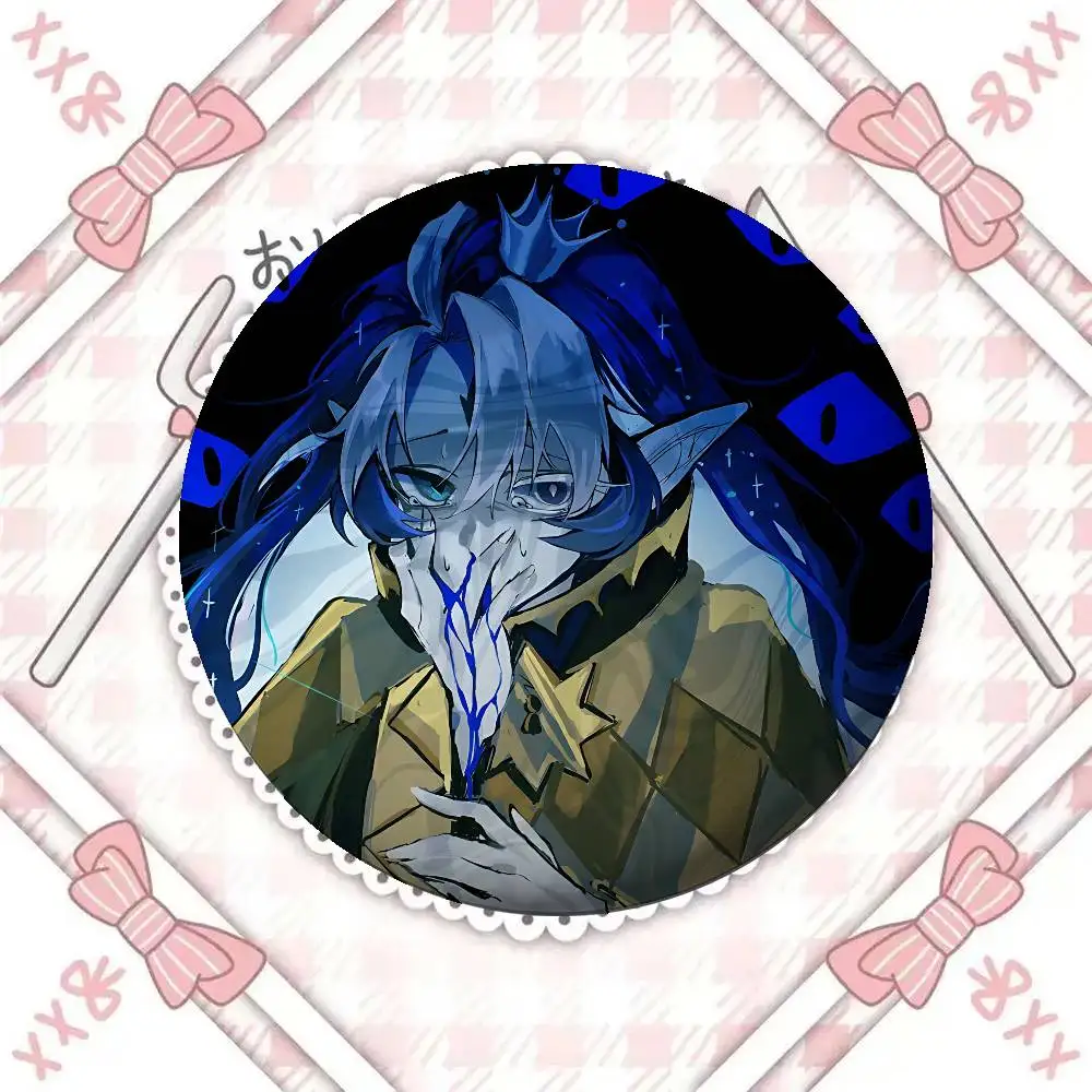 

Shadow Milk Cookie Brooch Stylish Ornament round Badge Pin Exquisite Bag Accessory Jewelry Gift