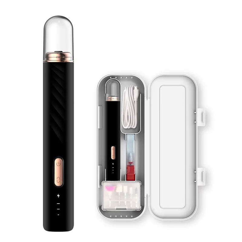 آلة تشذيب الأظافر الكهربائية المحمولة القابلة لإعادة الشحن ، آلة مانيكير متعددة الوظائف ، قاطع طحن بلاستيكي