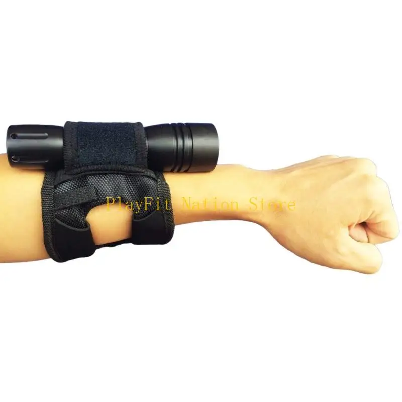 242F Diving Light Flashlight Holder Glove, Adjustable Hand and Arm Strap Wrist Glove Hand Mount Diving Accessory for Hunting