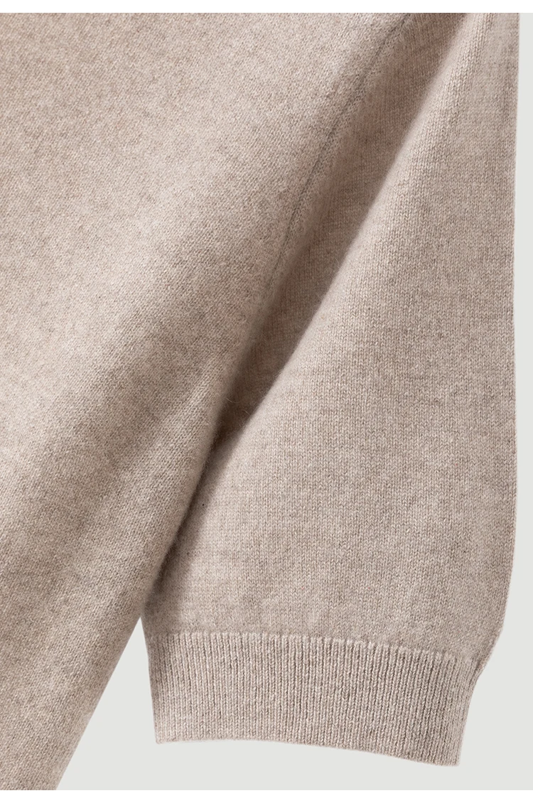 BD3621750 Damen-Pullover aus 100% Kaschmir mit V-Ausschnitt, kurzen Ärmeln, hängendem Kettendetail, weich, dezenter Luxus, elegant, für den frühen Herbst. – Detail 19