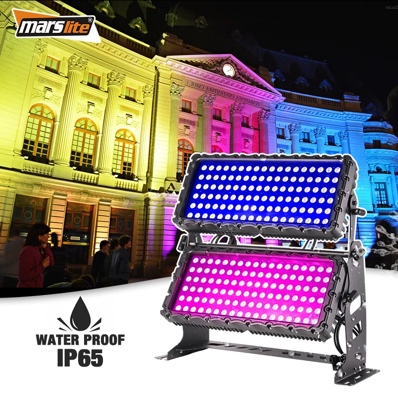 

MSDouble Led City Color 2000 Вт RGBW IP65 Водонепроницаемый светильник Открытый архитектурный прожектор Настенный светильник City Color Light