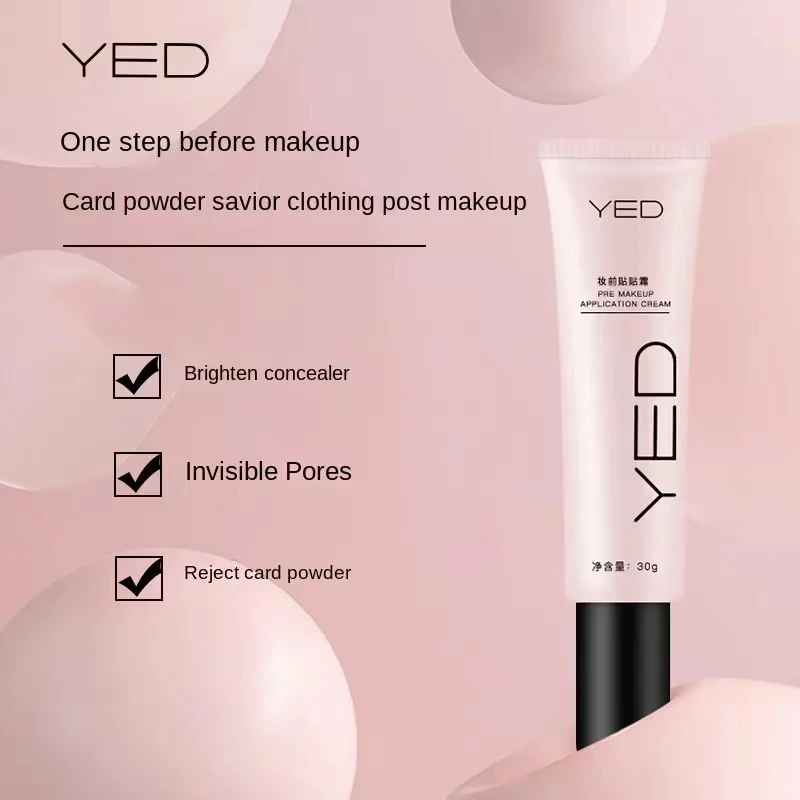 YED Face Makeup PrimerOil-controlBase Concealer Pre Makeup Eye Contour Spot Dark Circle correcingoil-FreeSkin Foundation30g