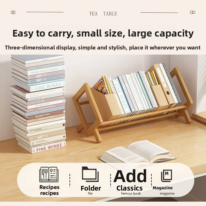 

Многофункциональная настольная книжная полка для студенческого стола Nanzhu, вертикальная маленькая полка для хранения книг, подставка для книг