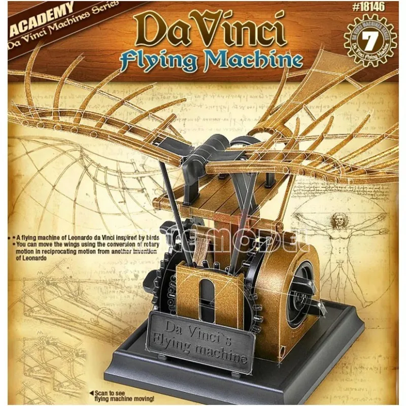 Academy 18146 Da Vinci Machine volante en plastique assemblage modèle Kit bricolage jouet