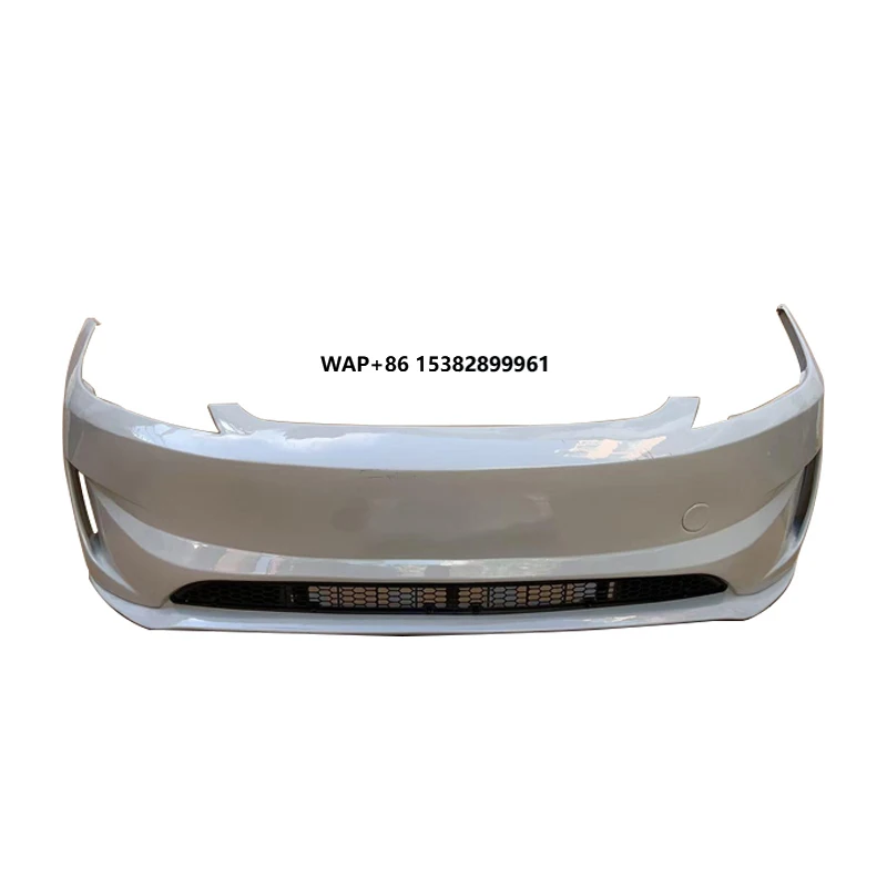 Auto Body Parts Front Bumper Automotive Exterior Anti-collision Front Lip Bumper Primer Version for New Model 3 2024