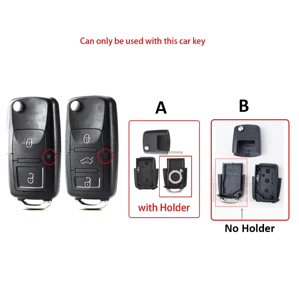 2 3 Bottons Upgrade Car Key Fob Case Shell Housing for For Volkswagen for Vw Jetta Golf Polo Passat Beetle for Skoda for Seat B5