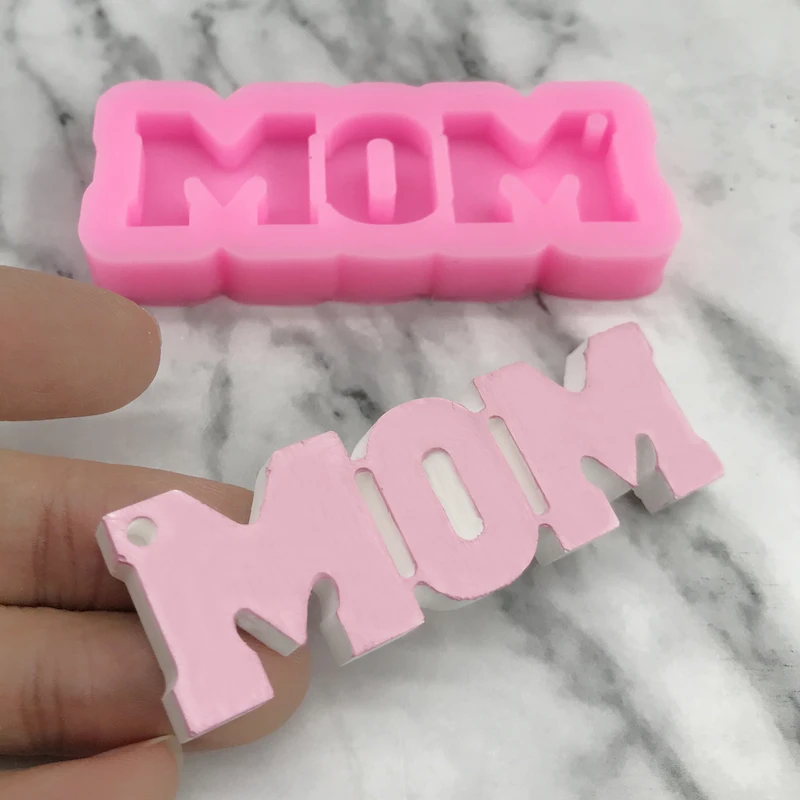 Soft Silicone Mold Family Love Cake Decoration Dad Mother Gift Fondant Chocolate DIY Kitchen Baking Fudge Tool Resin Art Pendant