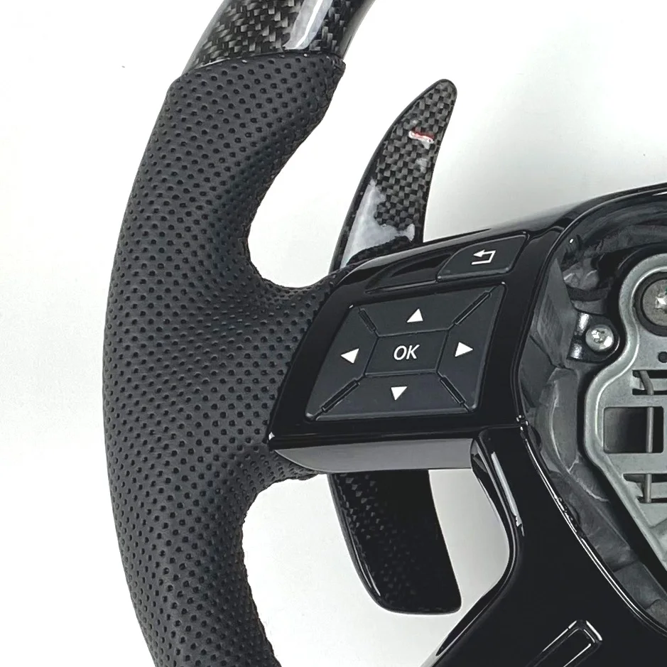 Carbon Steering Wheel For Mercedes G CLK E CLS SL Class W209 W211 W219 W463 R230 2009 2010 2011 2012 2013